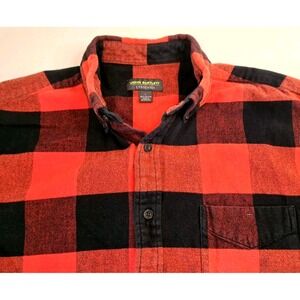 John Bartlett Consensus Buffalo Plaid Flannel Shirt‎ Men's L Gorp Classic